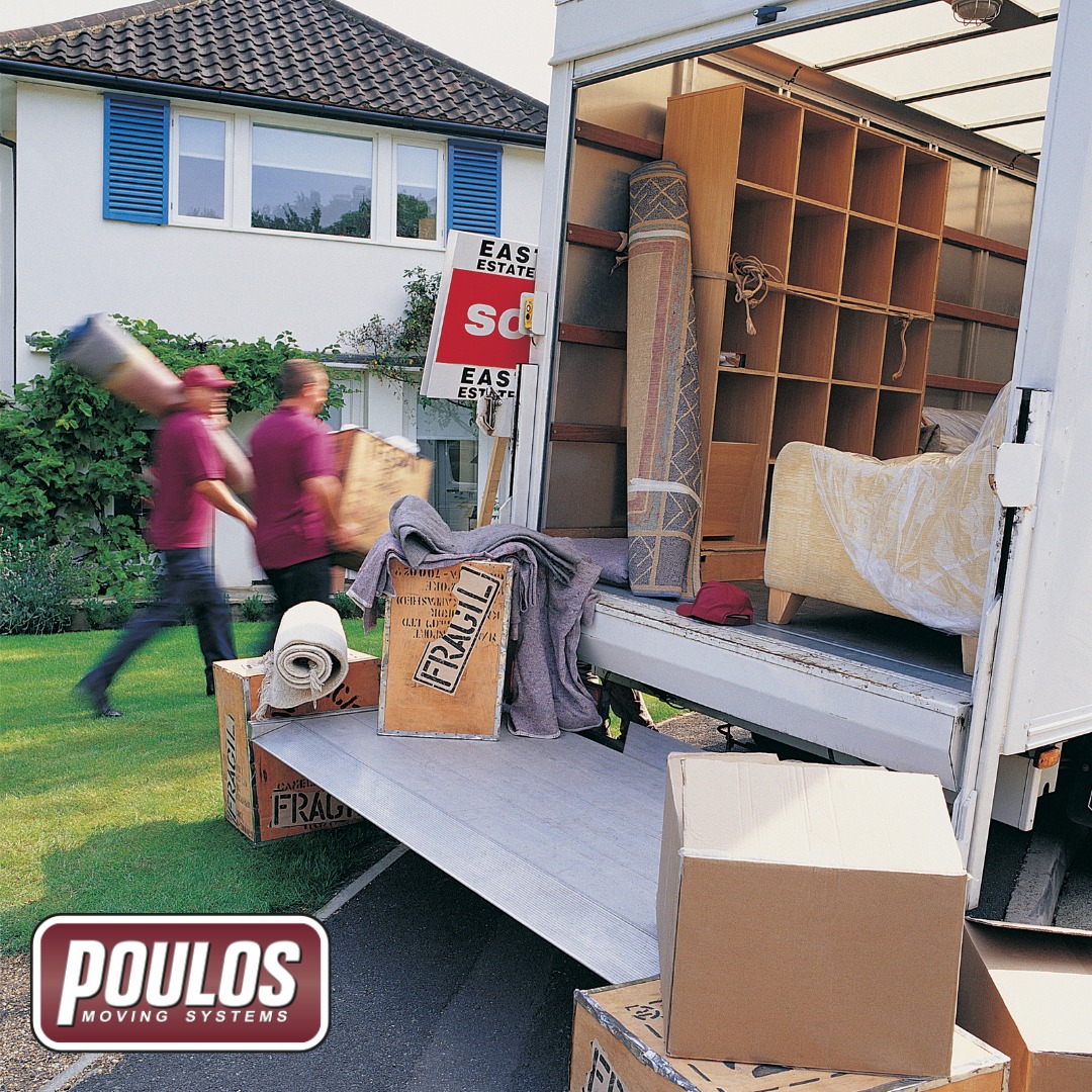 Poulos Moving Guys Unloading Truck